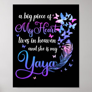 Póster Yaya Vive en el Cielo Memorial Abuela Nieto
