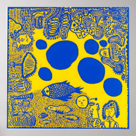 Póster Yayoi Kusama art