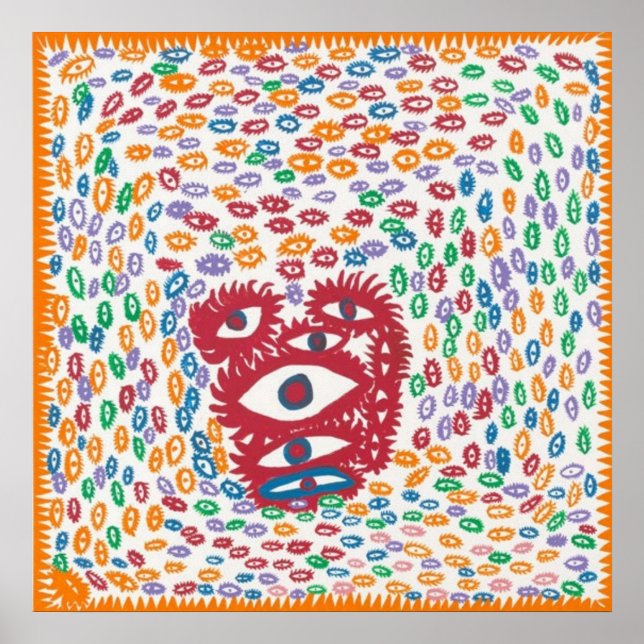 Póster Yayoi Kusama Art 4 (Frente)