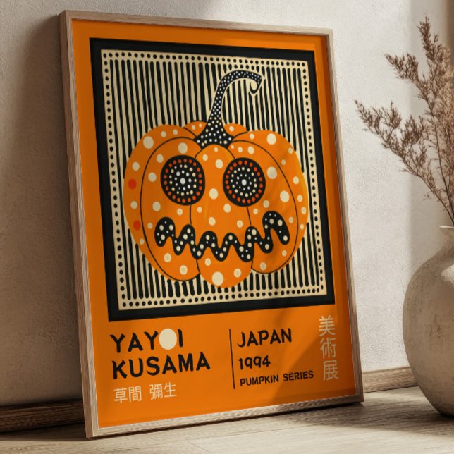 Póster Yayoi Kusama Halloween Pumpkin Exhibition  (Subido por el creador)