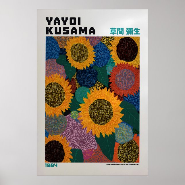 Póster Yayoi Kusama Poster - Yayoi Kusama Inspired (Frente)