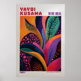 Póster Yayoi Kusama Print, Modern Art Print, Maximalist