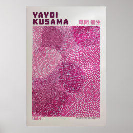 Póster Yayoi Kusama Print, Modern Art Print, Maximalist