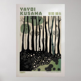 Póster Yayoi Kusama Print, Modern Art Print, Maximalist