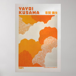 Póster Yayoi Kusama Print, Modern Art Print, Maximalist
