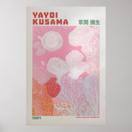 Póster Yayoi Kusama Print, Modern Art Print, Maximalist