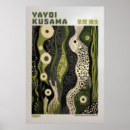 Póster Yayoi Kusama Print, Modern Art Print, Maximalist