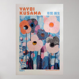 Póster Yayoi Kusama Print, Modern Art Print, Maximalist
