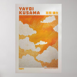 Póster Yayoi Kusama Print, Modern Art Print, Maximalist