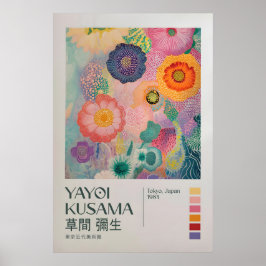 Póster Yayoi Kusama Print, Modern Art Print, Yayoi Kusama