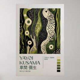 Póster Yayoi Kusama Print, Modern Art Print, Yayoi Kusama