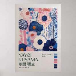 Póster Yayoi Kusama Print, Modern Art Print, Yayoi Kusama
