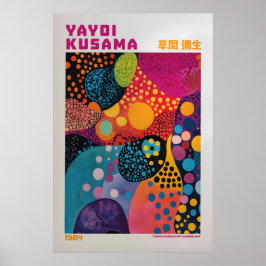 Póster Yayoi Kusama Print, Modern Art Print, Yayoi Kusama