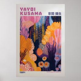Póster Yayoi Kusama Print, Modern Art Print, Yayoi Kusama