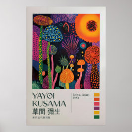 Póster Yayoi Kusama Print, Modern Art Print, Yayoi Kusama