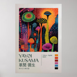 Póster Yayoi Kusama Print, Modern Art Print, Yayoi Kusama