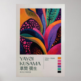 Póster Yayoi Kusama Print, Modern Art Print, Yayoi Kusama
