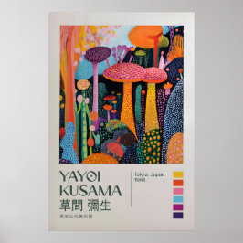 Póster Yayoi Kusama Print, Modern Art Print, Yayoi Kusama