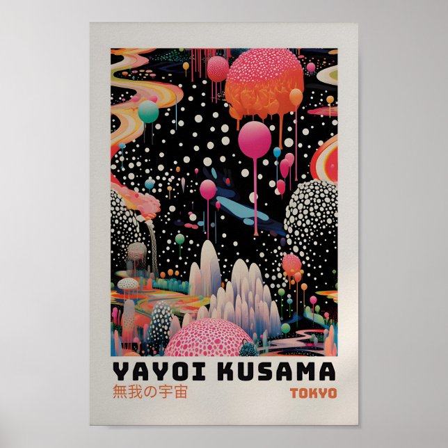 Poster Yayoi Kusama - Resumen Impresión de Yayoi K (Frente)