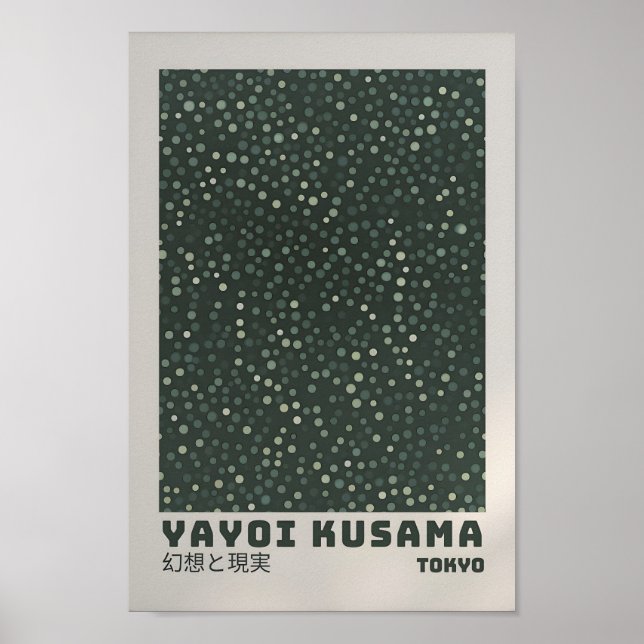 Poster Yayoi Kusama - Resumen Impresión de Yayoi K (Frente)