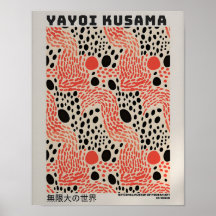 Poster Yayoi Kusama - Resumen Impresión de Yayoi K