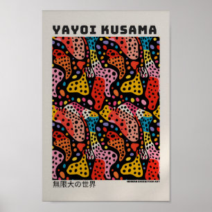 Poster Yayoi Kusama - Resumen Impresión de Yayoi K