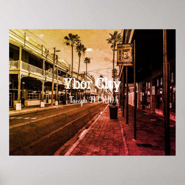 Póster Ybor City, Tampa FLORIDA (Frente)