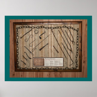 Póster Ye old herrero herramientas del comercio