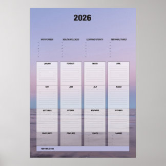 Póster Yearly Planner