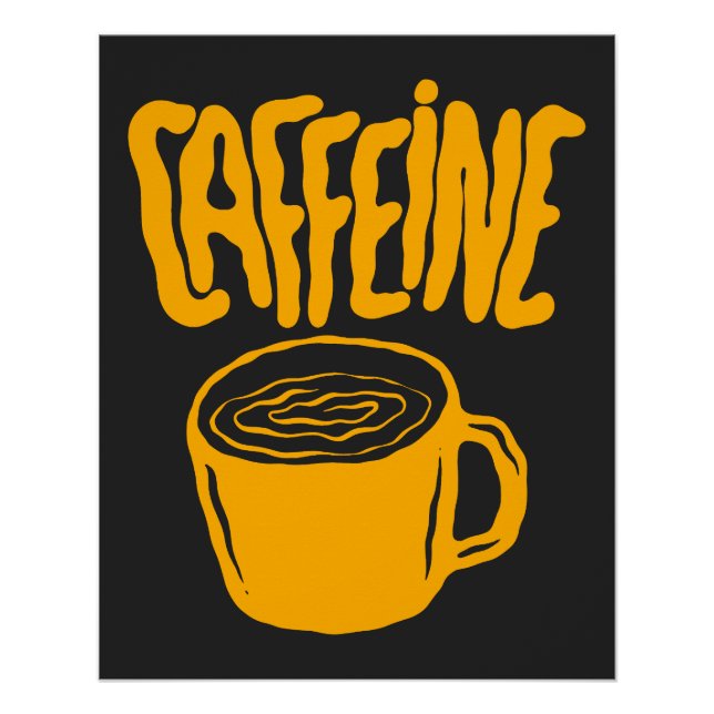 Póster Yellow Caffeine (Anverso)