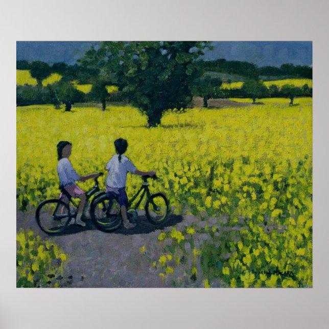 Póster Yellow Field Kedleston Derby (Frente)