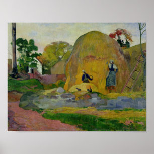 Póster Yellow Haystacks, or Golden Harvest, 1889