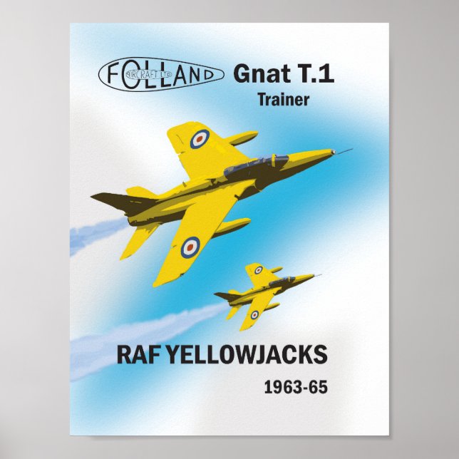 Póster Yellowjacks de la RAF 1963-65 (Frente)