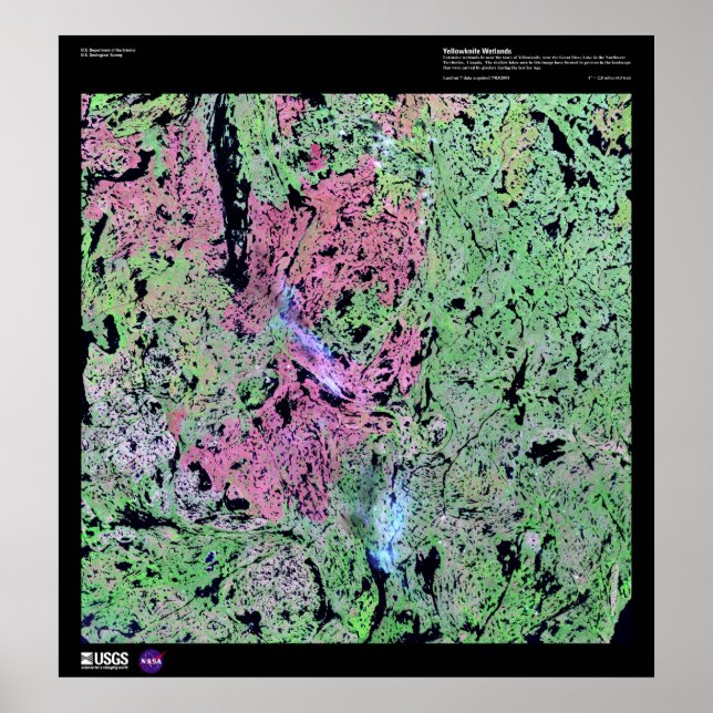 Póster Yellowknife Wetlands (Frente)