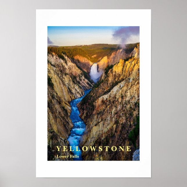 Póster Yellowstone Falls (Frente)