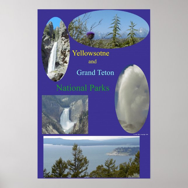 Póster Yellowstone & Grand Teton (Frente)
