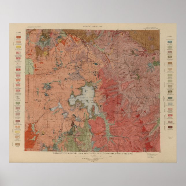 Póster Yellowstone National Park (Frente)