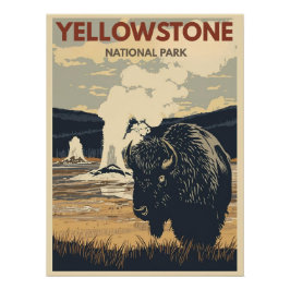 Póster Yellowstone National Park