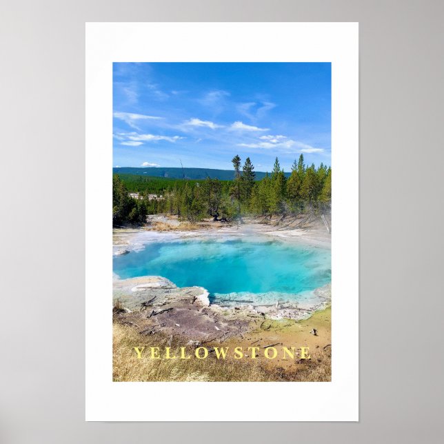 Póster Yellowstone Thermal Hot Pot (Frente)