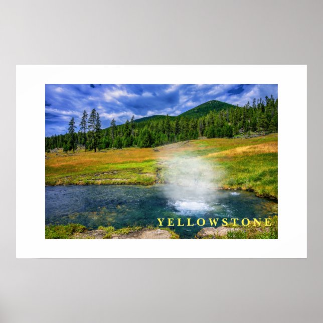 Póster Yellowstone Thermal Hot Pot (Frente)