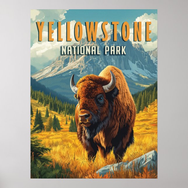 Póster Yellowstone: Un viaje retro (Frente)