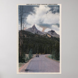 Póster Yellowstone, WY - índice y picos del piloto, Cooke