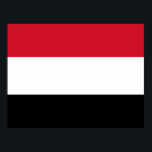 Póster Yemen Flag<br><div class="desc">flag of yemen,  yemen,  asia,  middle east,  african,  Sana'a,  National Park,  Saudi Arabia,  Eritrea,  Djibouti,  Somalia,  flag,  tropical,  island,  travel,  adventure,  culture,  cat,  animal,  anime,  vintage,  explore,  hiking,  Mother Earth,  environmentalist,  conservation,  wildlife, </div>