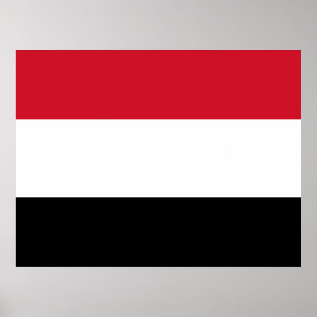 Póster Yemen Flag (Frente)