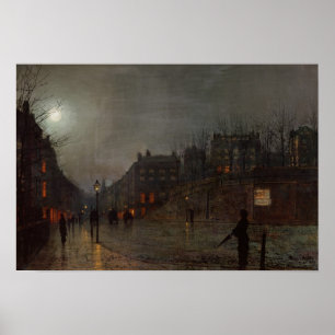 Póster Yendo a casa en la oscuridad, 1882