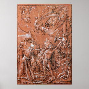 Póster Yéndose para el Sabat, 1506