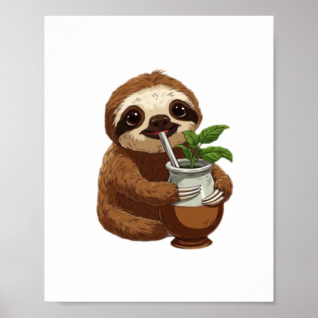 Póster Yerba Mate - Adorable Kawaii A (Frente)