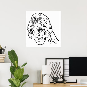 Póster Yes Honey Wojak Meme