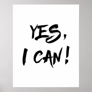 Póster Yes I Can poster