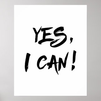Póster Yes I Can poster